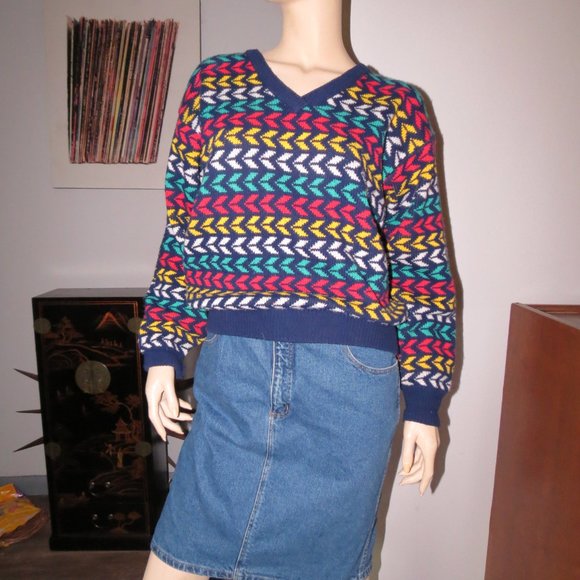 Vintage 80s Giorgio Sant Angelo Denim Skirt - Picture 5 of 10